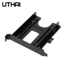 Adapters UTHAI G02 PCI Slot 2.5 Inch HDD/SSD Mounting Bracket Hard Drive Adapter Chassis Rear Bracket Plastic