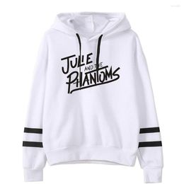 Men's Hoodies Julie And The Phantoms Hoodie For Men Women Pocketless Sleeve Sweatshirts Harajuku Streetwear Sunset Curve Clothes Plus Size