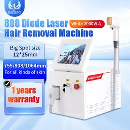 Beauty Items HOT Professional Permanent 808 Diode Laser Machine For Hair Removal Skin Rejuvenation 3 Wavelength Freeze Through Equipment