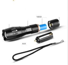 outdoor waterproof LED T6 zoom led Flashlights Torches outdoor tactical hunting hiking portable mini flashlight bike cycling lights