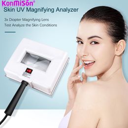 Machine Portable Woods Lamp For Skin UV Magnifying Lamp For Beauty Facial Skin Analyzer Testing Wood Lamp Light Facial Analysis Device