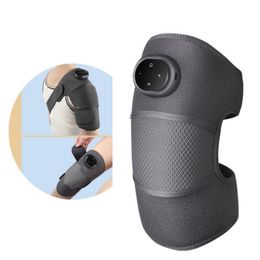 Heated Knee Brace Wrap Massage Leg Massager Heated Knee Pad Stress Relief Vibration Shoulder Knee Massager with Heating Pad