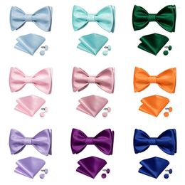 Bow Ties Brand Men Bowtie Exquisite Butterfly Knot Mens Tie Accessories Solid Colour Cravat Formal Commercial Suit Wedding Party