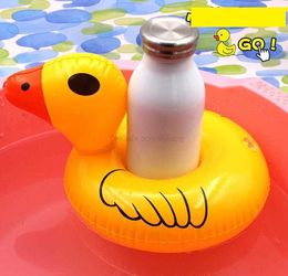 Inflatable Float Flamingo duck donut pineapple Cup Holder Coasters Drink phone Holder for Swimming Pool Air Mattress water Party tubes ring