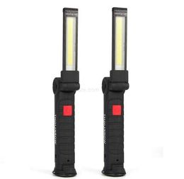 USB Rechargeable Work Light COB Portable Working Lights with Magnetic Base Ultra Bright LED Flashlight Car Repair,Home Using, Emergency lamp