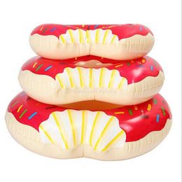 90cm Inflatable swim Floats Strawberry Donut swim ring Inflatable Donut Swimming Rings Floats Pool Toys Swimming Floats Adult swim tube buoy