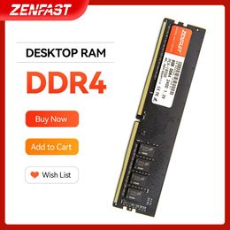 RAMs ZENFAST DDR3 RAM DDR4 4gb 8GB 16GB 32GB Memory 1333 1600 2133 2400 2666MHz Memory Desktop Dimm 288Pin 1.2V RAM with Heat Sink