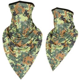 Men Half Face Masks Army Tactical Magic sacrves Bandana Neck Gaiter Sports Hoods Mask Military Camo Triangle airsoft Scarf Fishing Cycling Running Bandana Turban