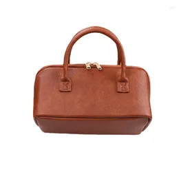 Cosmetic Bags Business Travel Organiser PU Leather Toiletry Square Bag Large Capacity Zipper Handbag Makeup