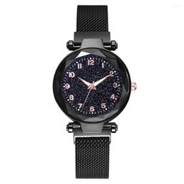 Wristwatches Ladies Magnetic Starry Star Surface Watch Lady Luxury Women Watches Fashion Diamond Female Quartz For