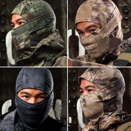 Berets Boa Style Tactical Military Hunting Outdoor Quick-drying Hood Face Mask Balaclava Wind-proof Headgear Rattlesnake