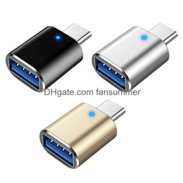 Usb Gadgets 3.0 To Type C Adapter Otg For Book Poco S20 Connector Drop Delivery Computers Networking Computer Accessories Dhdfu