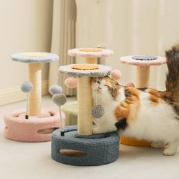 Scratchers Cat Tree with Sisal Scratching Posts Cat Tower Climbing Frametoys Ball Pet Supplies Furniture Shees Play Structure