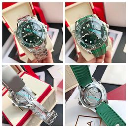 Store recommendation waterproof watch fashion High Quality Diver 300M 42mm Green ceramics Wave B P Stainless 904L Steel Japan 8500279G