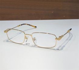 Retro classic design optical glasses 8201 square metal frame simple and elegant style high end clear lens transparent eyewear top quality