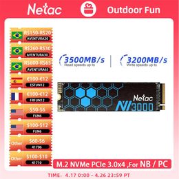 Drives Netac NV3000 M.2 SSD 500GB 1TB M.2 NVMe 3500MB/s M2 2280 PCIe 3.0 250GB 2TB Internal Solid State Drive for Laptop Desktop
