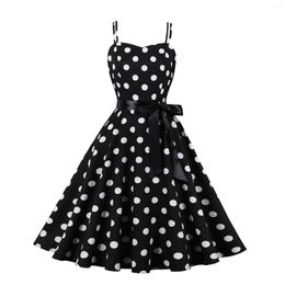 Girl Dresses Kids Toddler Baby Girls Spring Summer Polka Dot Sleeveless Princess Dress Size 6