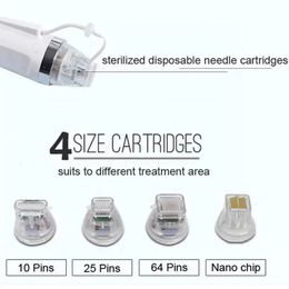 Epilator Microneedle RF Machine Needles 10 25 Pins 64 Nano fractional micro needle r f skin beauty machine 230602