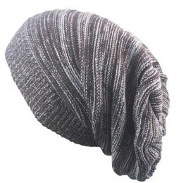 winter warm blend beanie cap knit wool hat soft yarn caps fashion hip hop hats for men women cycling baggy beanie hat mens