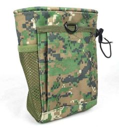 Tactical Molle System Hunting utility Magazine Bag Portable belt Drawstring Tool Pouch Recycle Waist Pack Ammo Bags Airsoft Military Accessories Bags