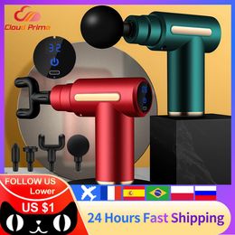 Relaxation Mini Massage Gun High Frequency Muscle Tissue Pain Relief Tension Exercise Body Back Massager Gun Portable Fitness Equipment