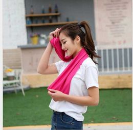 Magic Cold Towel Exercise Fitness Sweat Summer Ice Towel Outdoor Sports Ice Cool Towel Hypothermia 90x30cm Cooling Towels Alkingline