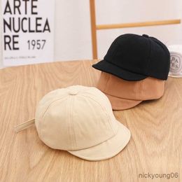 Hair Accessories Solid Colour Baby Baseball Cap Spring Summer Outdoor Casual Kids Sun Hats Soft Cotton UV Protection Newborn Boy Visor