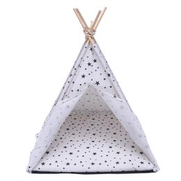 Pens Dog Pet Bed House Tent Cat Teepee Indoor Cage Portable Breathable Tents Cats Outdoor Extra Accessories Outsidelarge Houses