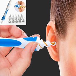 Care Silicone ear pick tool set 16piece nursing soft spiral ear health tool cleaning earwax removal tool ear wax silicone ear pick