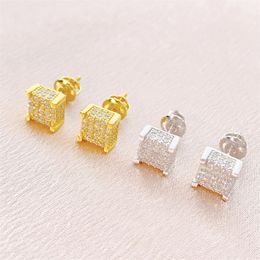 Diamond Passed Test 925 Sterling Silver Bling Moissanite Diamond Studs Earrings Jewelry for Men Women Nice Gift Studs