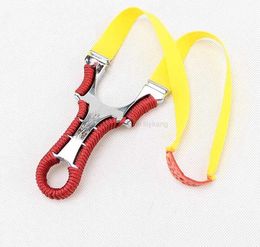 Powerful Slingshot Rubber Bands Wrist Catapult Hunting Equipment alloy kids adult Sling Shot Hunting Stainless Steel Slingshots fun game