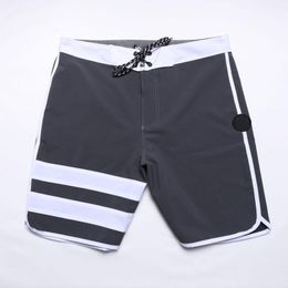 Men's Shorts Classic Mens Black Bermuda Surf Swim Water Repellency Casual Thin Quick Dry Elasttic Beach Board Swimwear A21