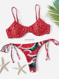 Women's Swimwear Women Fashion 2-Piece Swimming Suit Sleeveless Solid Color Top+Bottoms Bikini Set Stylish Bathing Suit With Chest Pads Underwire J230603