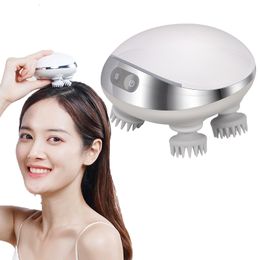 Head Massager Electric Wireless Vibration Compress Hair Relax Shoulder Deep Tissue Kneading Massage Health Care Device 230602