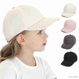 Hair Accessories Solid Colour Baby Baseball Cap Summer Soft Cotton Boys Girls Sun Hat Outdoor Adjustable Kids Caps