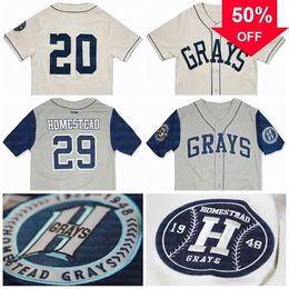 Xflsp GlaC202 Big Boy Big Boy Homestead Greys Custom NLBM Negro Leagues Baseball Jersey Stiched Name Stiched Number Fast Shipping
