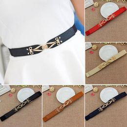 Belts Women Casual Stretch All-match BuBuckle Waistband Ladies Dress Cummerbund Thin Waist Belt Wild Skirt Bands