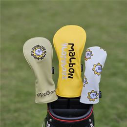 Other Golf Products Sun Fisherman Hat Club 1 3 5 Mixed Colours Wood Headcovers Driver Fairway Woods Cover PU Leather Head Covers Putter 2 6811