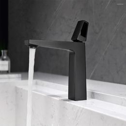 Bathroom Sink Faucets Tianview Brass Basin Faucet El Home Personality Creative Gray Square And Cold Single Hole