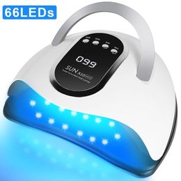 Dryers SUN X10 Max UV LED Lamp Nail Dryer For Drying Nail Gel Polish Varnish With Light Sensing Professional Manicure Lamp For Salon