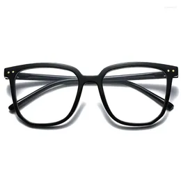 Sunglasses 2023 Oversized Transparent Frame Myopia Glasses Women Men Anti-Blue Light Square Eyewear Optical Spectacle Eyeglasses 0 To -600