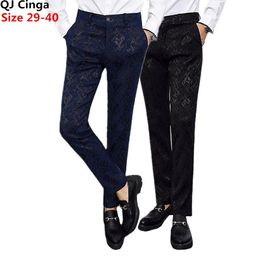 Blazers Black Blue Oversized Suit Pants Men's Spring/autumn New Trousers Wedding Party Pantalones Hombre Fashion Slacks Are Hot Sellers