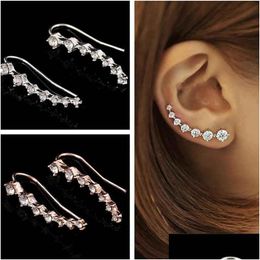 Dangle Chandelier Korean Version Of The Highend Drama With Same Rhinestone Long Bride Earrings Valentines Day Birthday Bridesmaid Dh7Oi