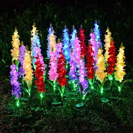 Solar Light LED Violet Lawn Light Outdoor Waterproof Garden Courtyard Park Path Lamp Christmas Decorative Fairy Lighting