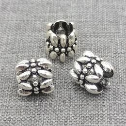 Loose Gemstones 3pcs Of 925 Sterling Silver Flower Large Hole Beads For Bracelet Necklace 8mm 10mm