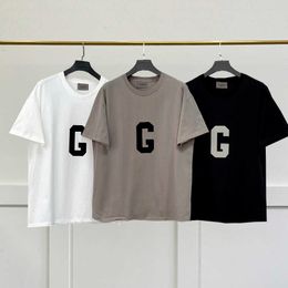 Men's T-Shirts Oversized T-Shirt G flocking Letter Loose High Quality t-Shirts Summer Men Women Hip-Hop Cotton Short Sleeve J230509