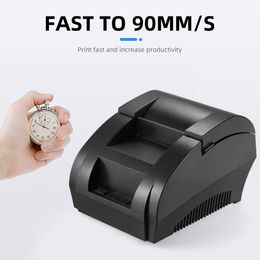 Printers Receipt Printer POS5890K Portable Wireless Receipt Printer 58MM Thermal Printer USB Port Printing Bill Cashier Receipt Printing