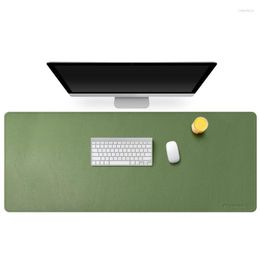 Mouse Pads & Wrist Rests Desk Pad 45.28" X19.69" Double Side PU Leather Ultra Thin 2mm Waterproof Mat For Office Home Desks Gaming