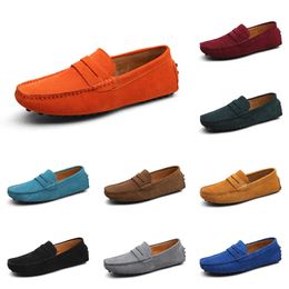 Casual shoes men Black Brown Red Orange Dark Green Blue Grey mens trainers outdoor sports sneakers color70