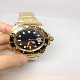 classic mens watch top quality Male mechanical watches stainless steel wristwatch Black Face 064269c